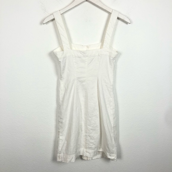 LPA button up white tank linen mini dress - Picture 8 of 8